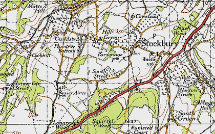 Old map of South Street in 1946