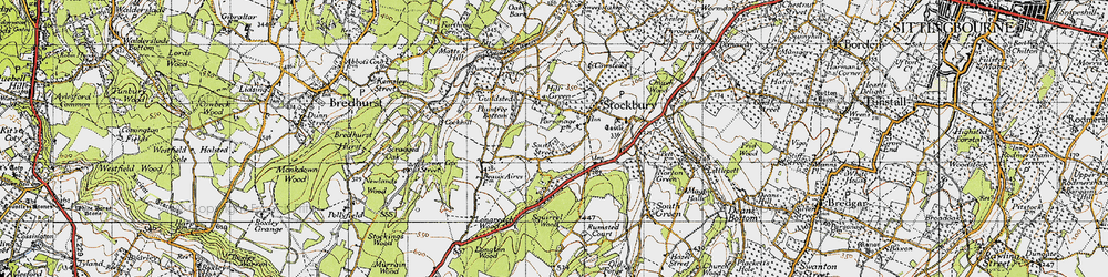 Old map of South Street in 1946