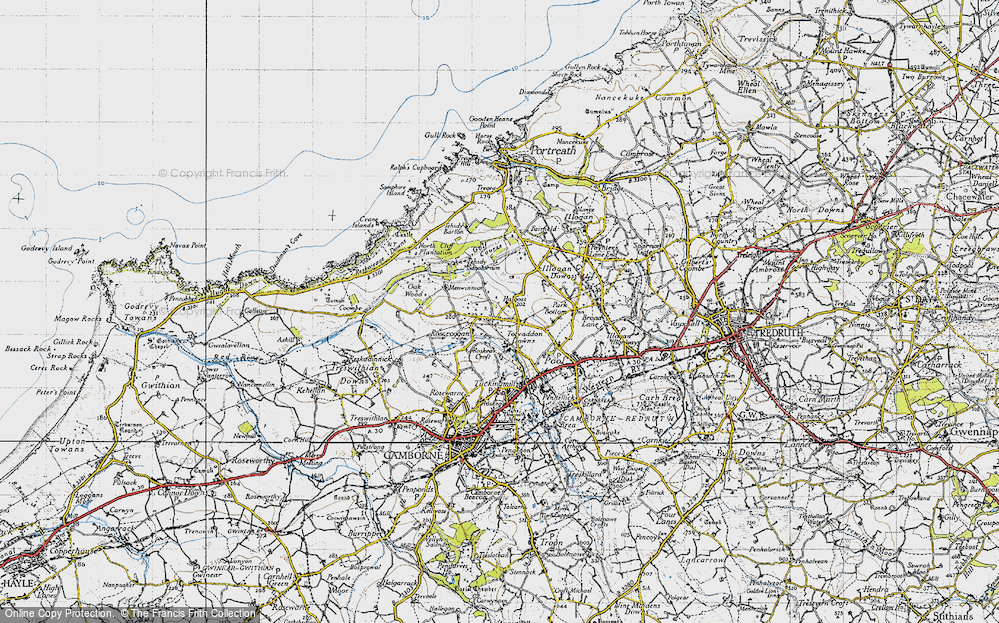 Old Map of South Tehidy, 1946 in 1946
