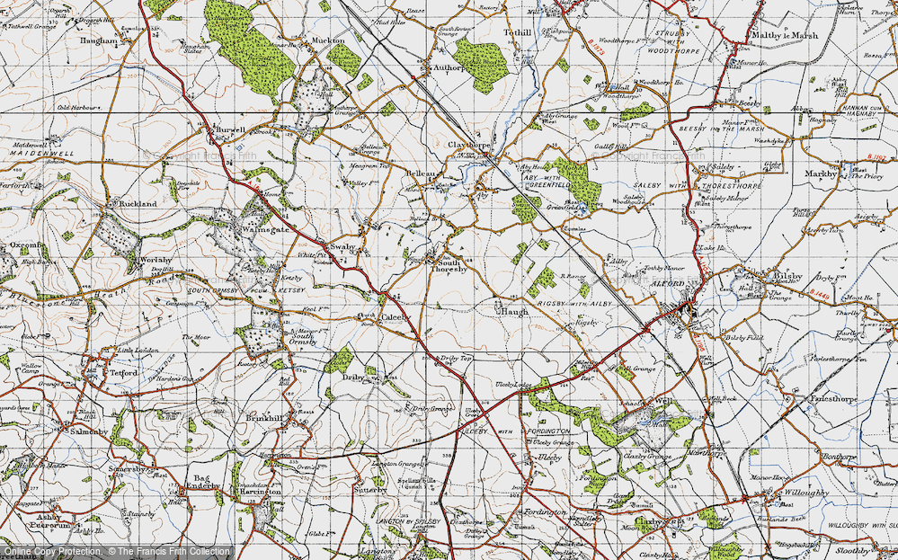 Old Map of South Thoresby, 1946 in 1946