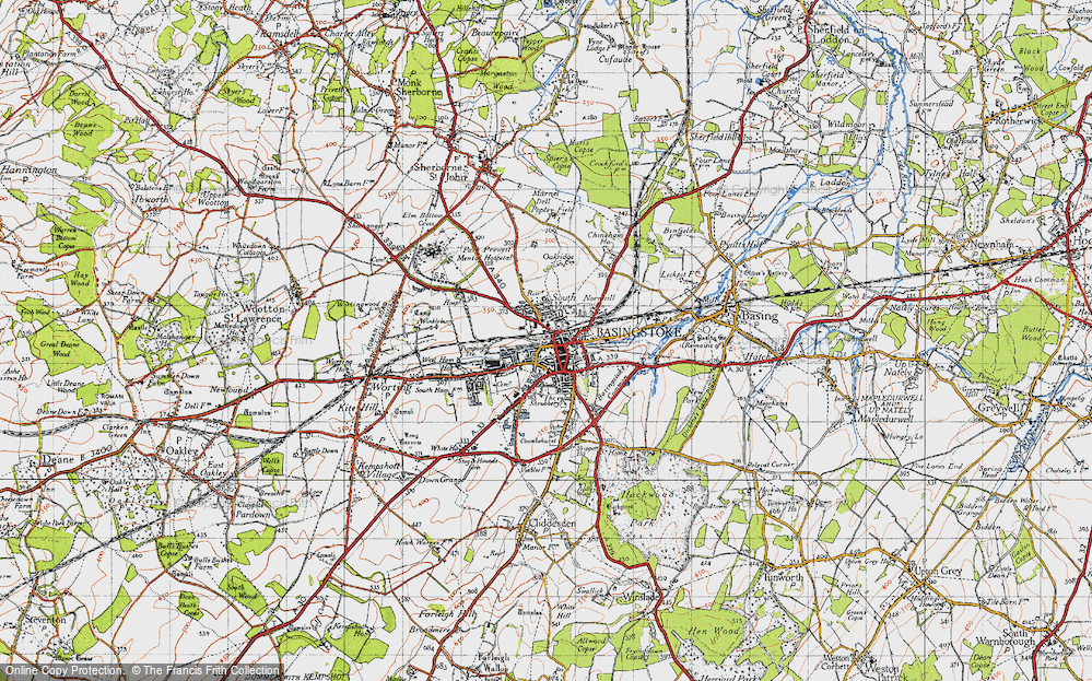 Old Map of South View, 1945 in 1945