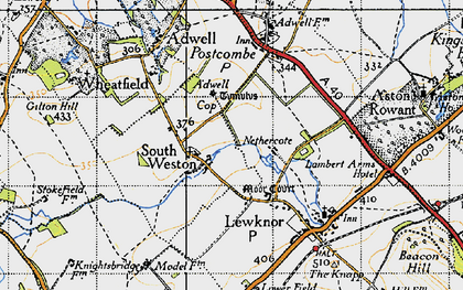Old map of South Weston in 1947