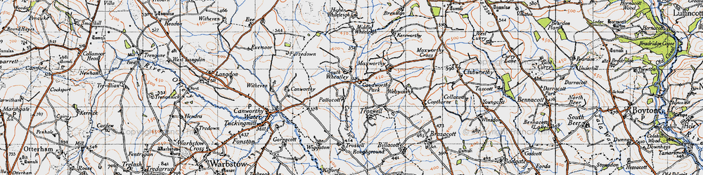 Old map of South Wheatley in 1946