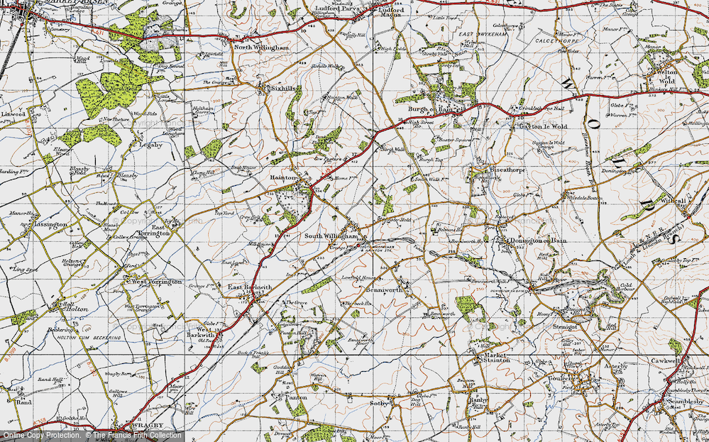 Old Map of South Willingham, 1946 in 1946