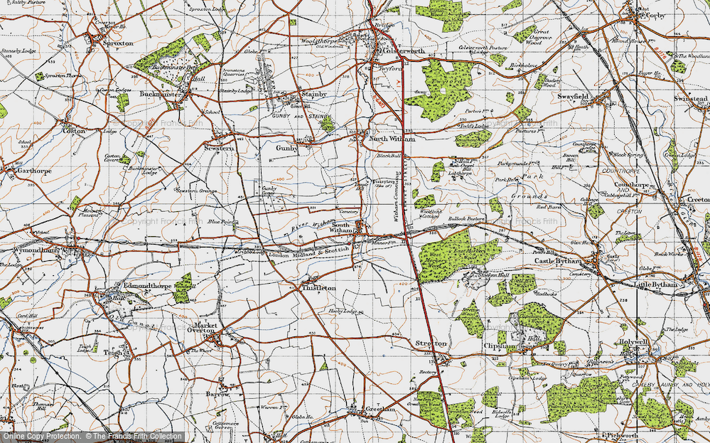 Old Map of South Witham, 1946 in 1946