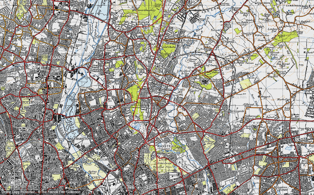 Old Map of South Woodford, 1946 in 1946