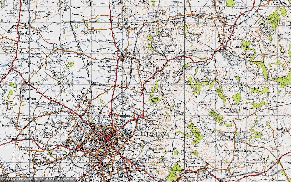 Old Map of Southam, 1946 in 1946