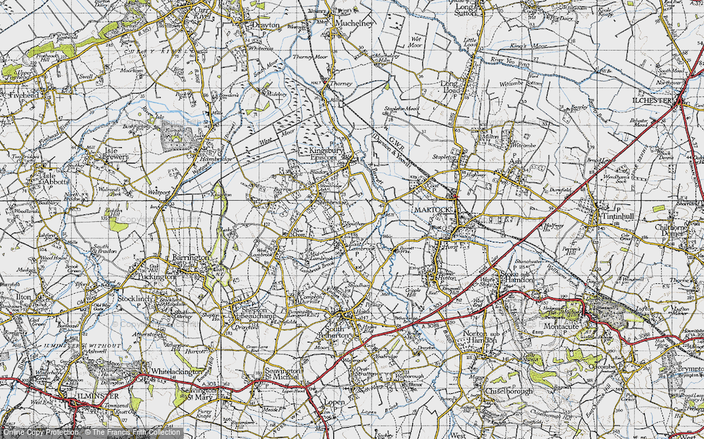 Old Map of Southay, 1945 in 1945