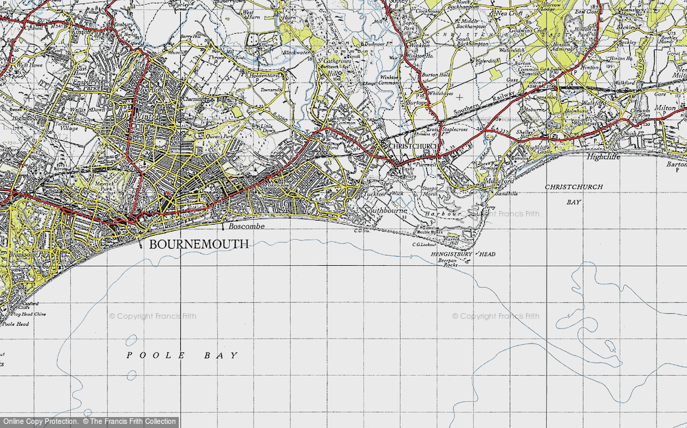 Old Map of Southbourne, 1940 in 1940