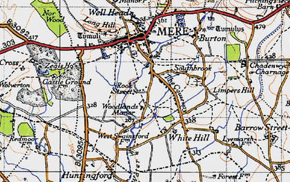 Old map of Southbrook in 1945