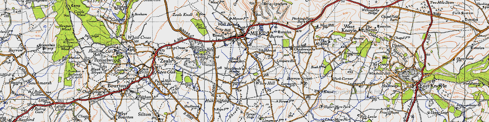 Old map of Southbrook in 1945