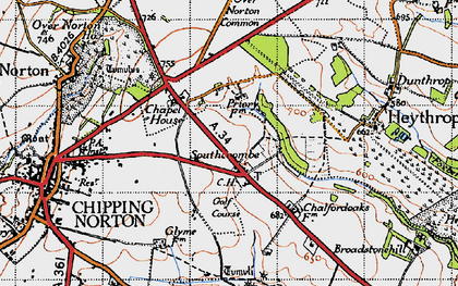 Old map of Southcombe in 1946