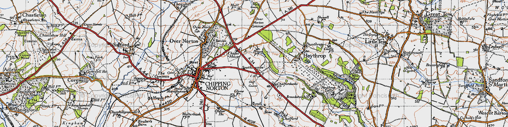 Old map of Southcombe in 1946