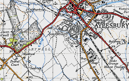 Old map of Southcourt in 1946