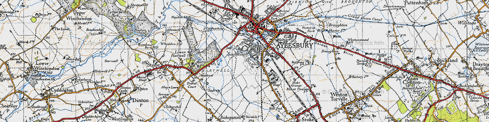 Old map of Southcourt in 1946