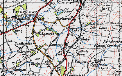 Old map of Southerly in 1946