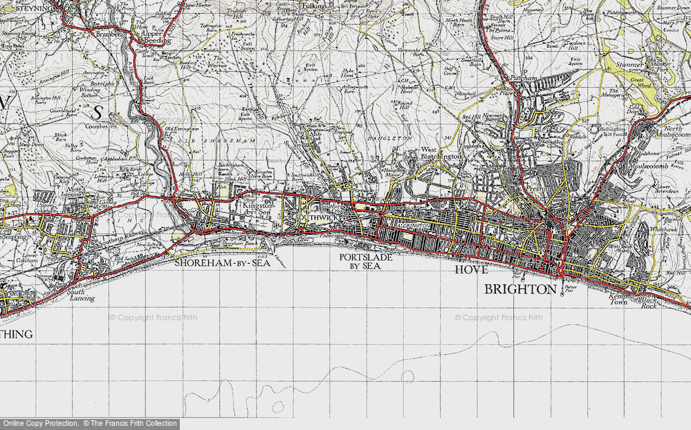 Old Map of Southern Cross, 1940 in 1940