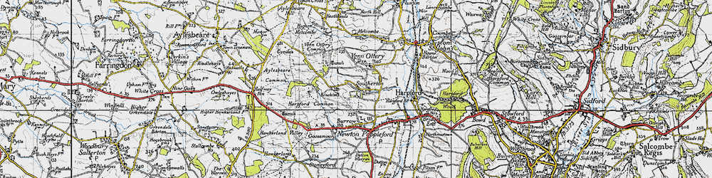 Old map of Southerton in 1946