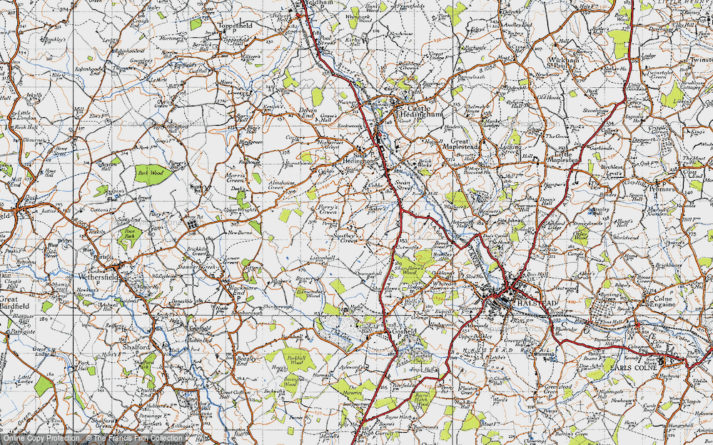 Old Map of Southey Green, 1945 in 1945