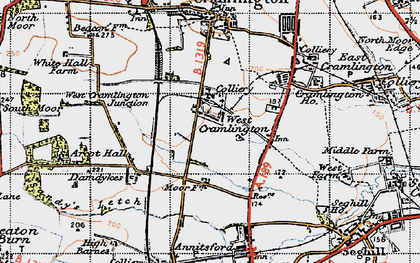 Old map of Southfield in 1947