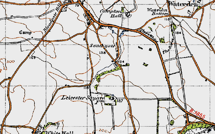 Old map of Southgate in 1946