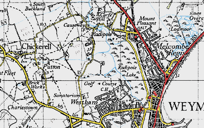 Old map of Southill in 1946