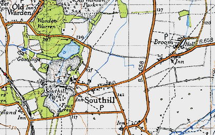 Old map of Southill in 1946