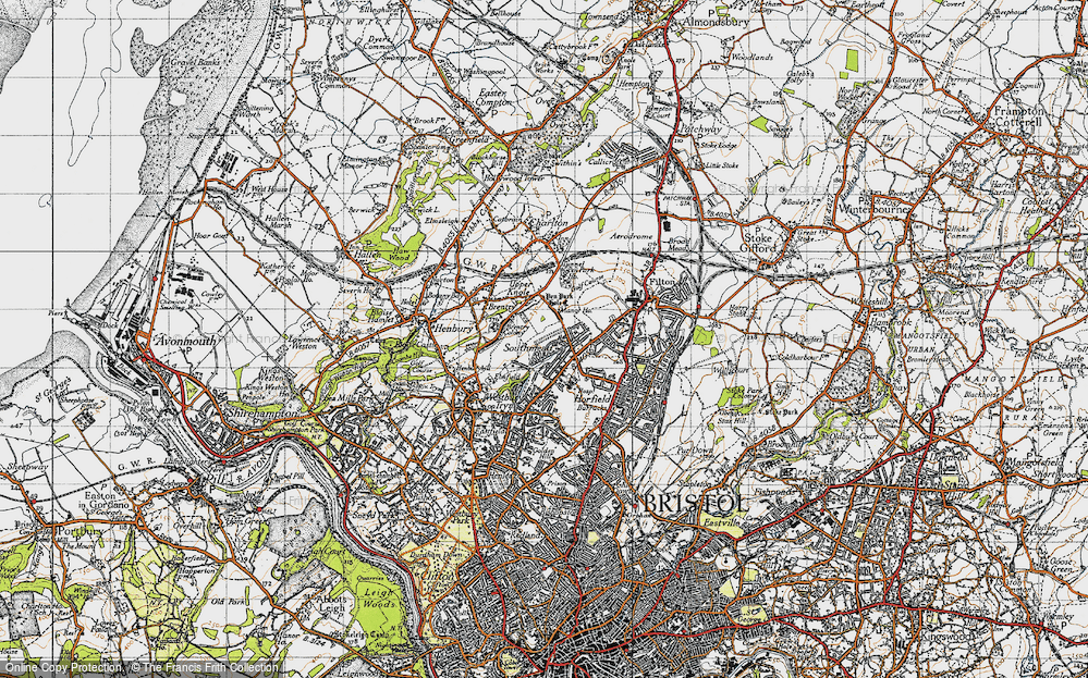 Old Map of Southmead, 1946 in 1946