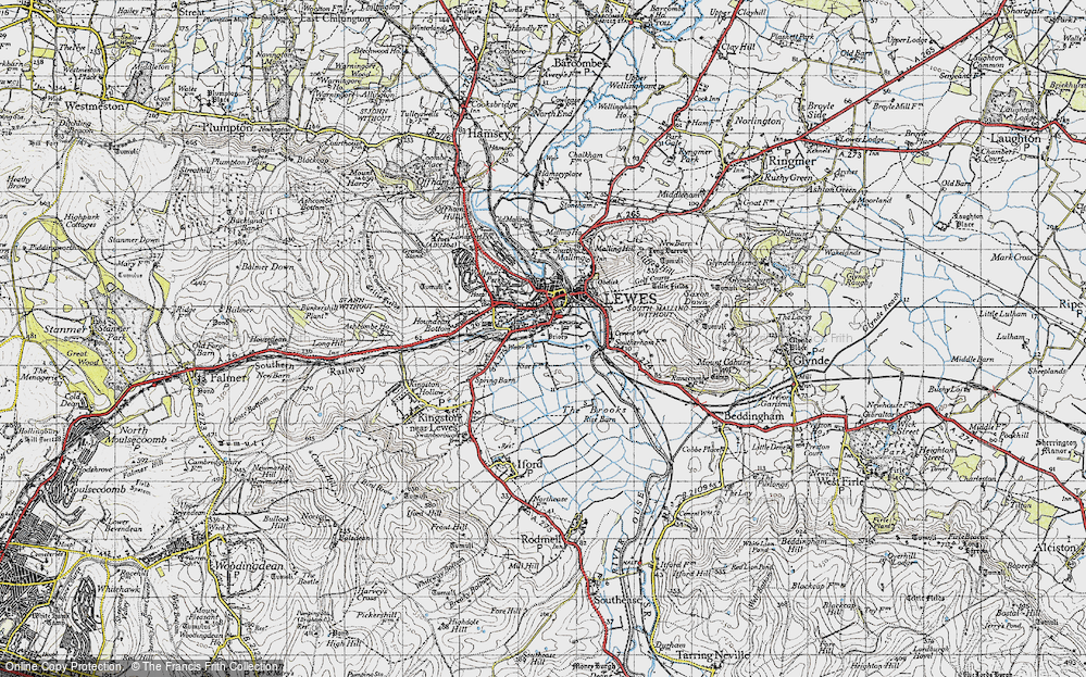 Old Map of Southover, 1940 in 1940