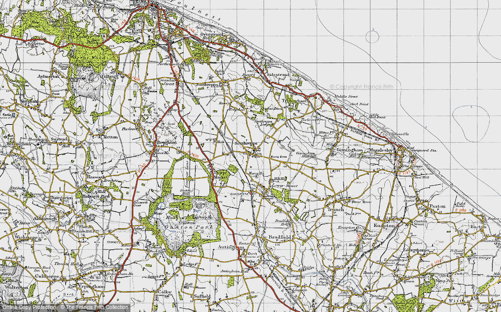 Old Map of Southrepps, 1945 in 1945
