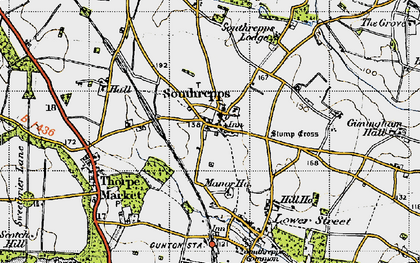 Old map of Southrepps in 1945