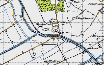 Old map of Southrey in 1946