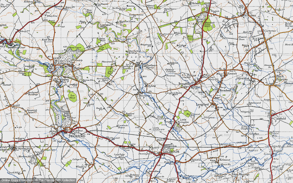 Old Map of Southrop, 1947 in 1947