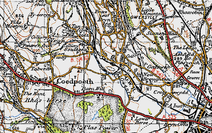 Old map of Barn Hill in 1947