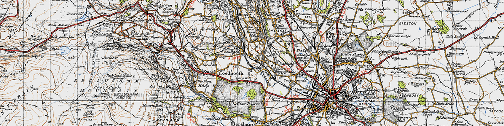 Old map of Barn Hill in 1947