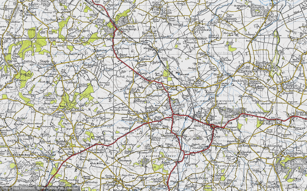 Old Map of Southtown, 1945 in 1945