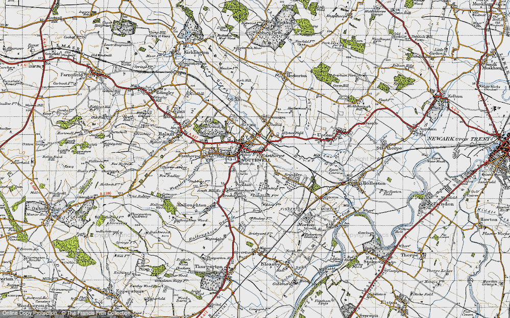 Old Map of Southwell, 1946 in 1946