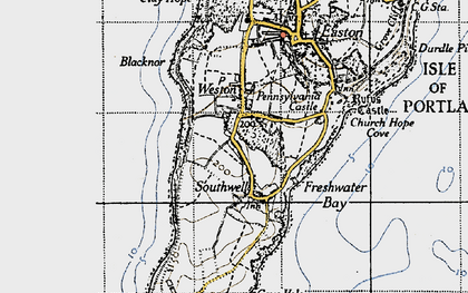 Old map of Southwell in 1946