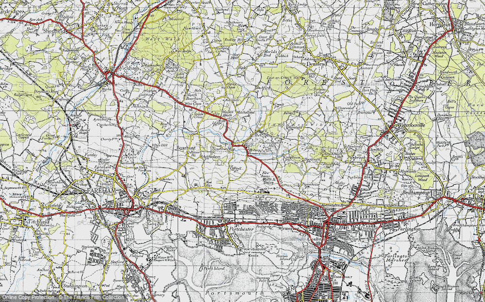 Old Map of Southwick, 1945 in 1945
