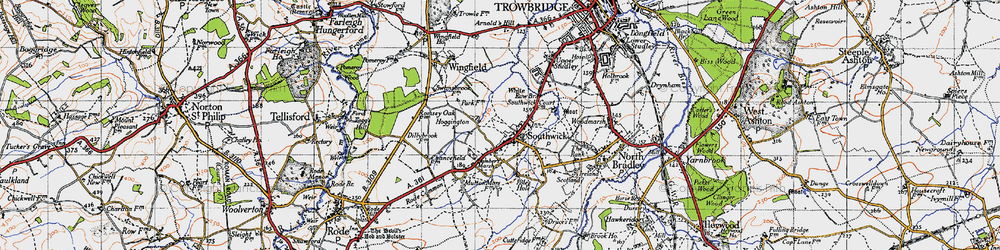 Old map of Southwick in 1946