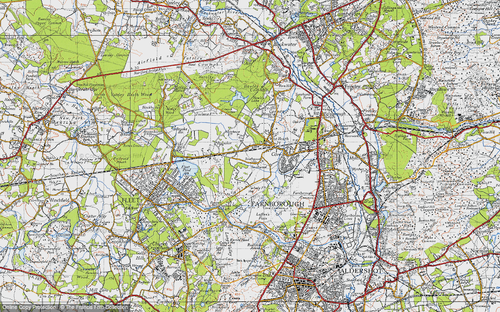 Old Map of Southwood, 1940 in 1940