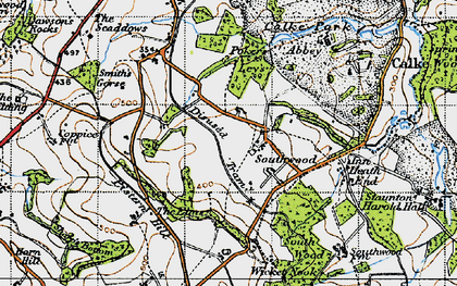 Old map of Southwood in 1946
