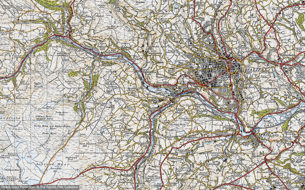 Old Map of Sowerby, 1947 in 1947