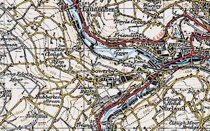 Old map of Sowerby in 1947