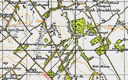 Old map of Sowerby Row in 1947