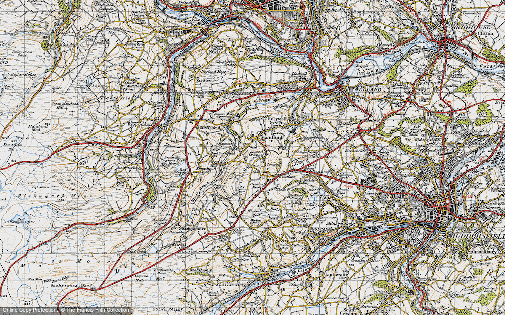 Old Map of Sowood Green, 1947 in 1947