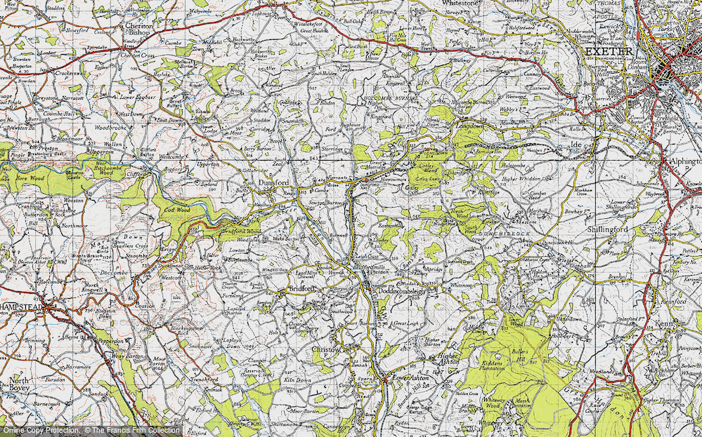 Old Map of Sowton Barton, 1946 in 1946