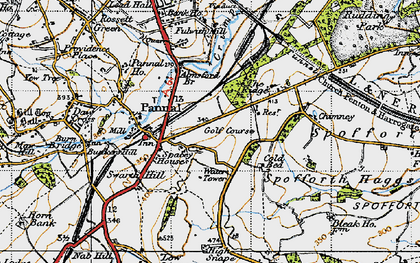 Old map of Almsford Br in 1947