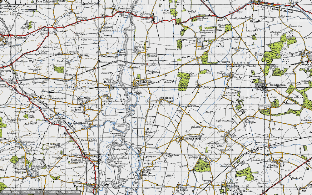 Old Map of Spalford, 1947 in 1947