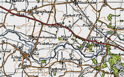 Old map of Sparhamhill in 1946